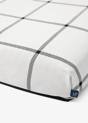 White Plaid | Dog Bed or Bed Cover