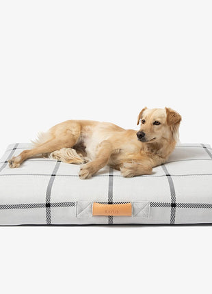 White Plaid | Dog Bed or Bed Cover