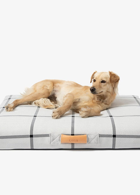 White Plaid | Dog Bed or Bed Cover