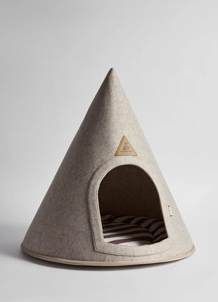 Nooee Pet Cave Lucy (M) – Cream/Brown