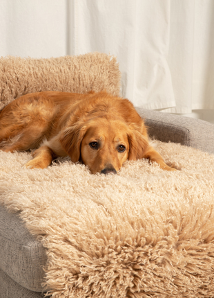 PupProtector™ Luxe Waterproof Bed Runner - Plush Sheep Tan