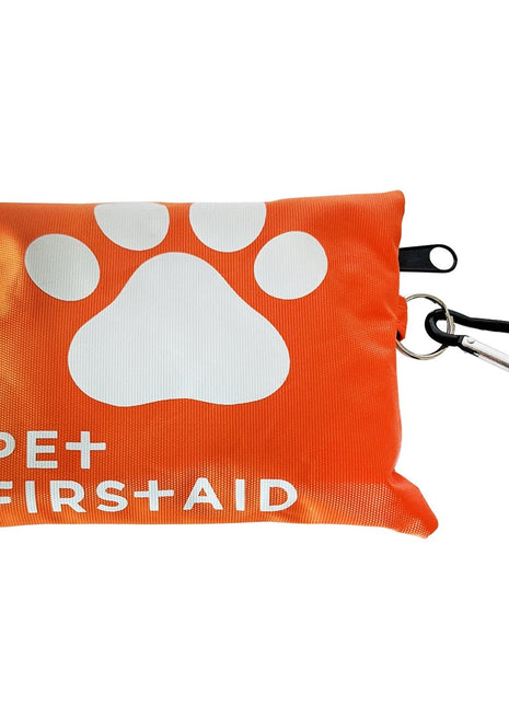 19-Piece Pet Travel First Aid Kit with Carabiner - Compact Emergency Care for Adventurous Pets