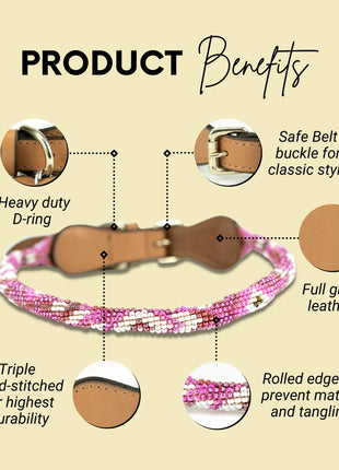 Melrose Sambboho dog collar (rolled)