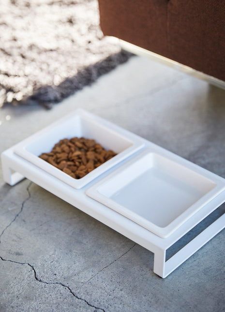 Pet Food Bowl - Steel + Ceramic