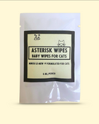 Asterisk Wipes | Botanical Cat Hygiene Wipes for Gentle Grooming by Minou Le-Mew
