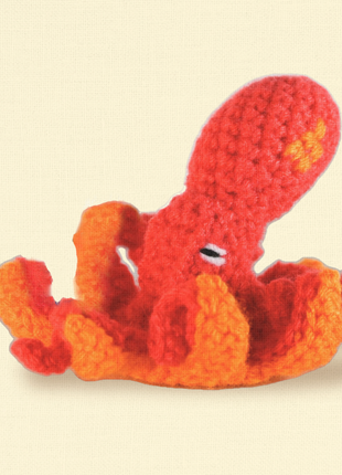 Handmade Catnip Toy | Julie the Kraken Chunkle Puff Infused with Miracle Nip Botanicals