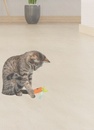 Handmade Catnip Toy | Lulu the Carrot Chunkle Puff Infused with Miracle Nip Botanicals