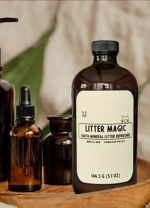 Litter Magic | Luxury Cat Litter Refresher with Natural Earth Minerals by Minou Le-Mew
