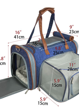 Mr. Peanut's Gold Series Mini Size Airline Compliant Expandable Pet Carrier