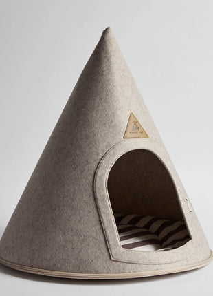 Nooee Pet Cave Molly (XL) – Cream/Brown