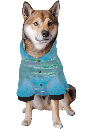 Monet Water Lilies Button Hoodie - Pup List