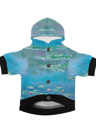 Monet Water Lilies Button Hoodie - Pup List