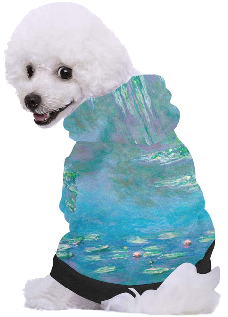 Monet Water Lilies Button Hoodie - Pup List