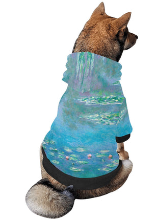 Monet Water Lilies Button Hoodie - Pup List