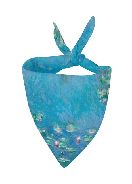Monet Water Lilies Double-Sided Pet Bandana