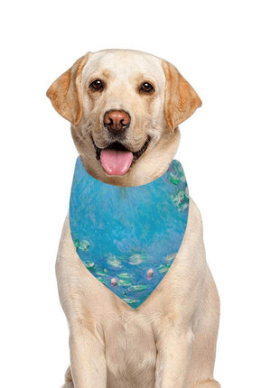Monet Water Lilies Double-Sided Pet Bandana