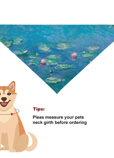 Monet Water Lilies Pet Scarf