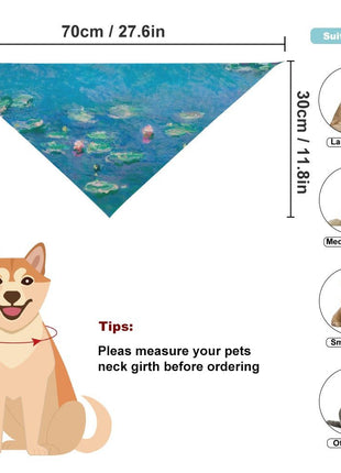 Monet Water Lilies Pet Scarf
