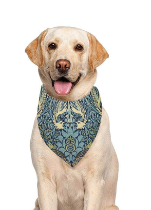 Morris Peacock and Dragon Double-Sided Pet Bandana