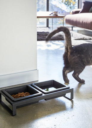 Pet Food Bowl - Steel + Ceramic