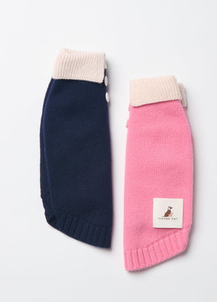 Nooee Pet Polo Wool Sweater – 100% Wool Knit with Classic Collar