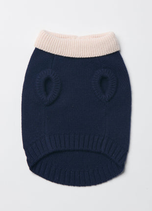 Nooee Pet Polo Wool Sweater – 100% Wool Knit with Classic Collar