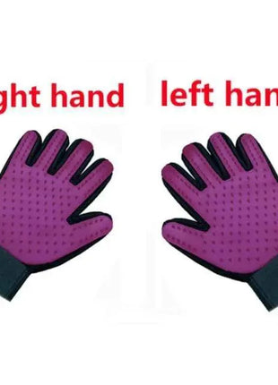 Shower & Grooming Glove -Gentle Brush for Pet Hair Removal