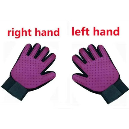 Shower & Grooming Glove -Gentle Brush for Pet Hair Removal