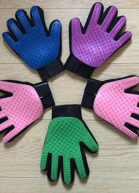 New Efficient Pet Grooming Cleaning Gentle Brush Gloves Pet Hair Remover Gloves
