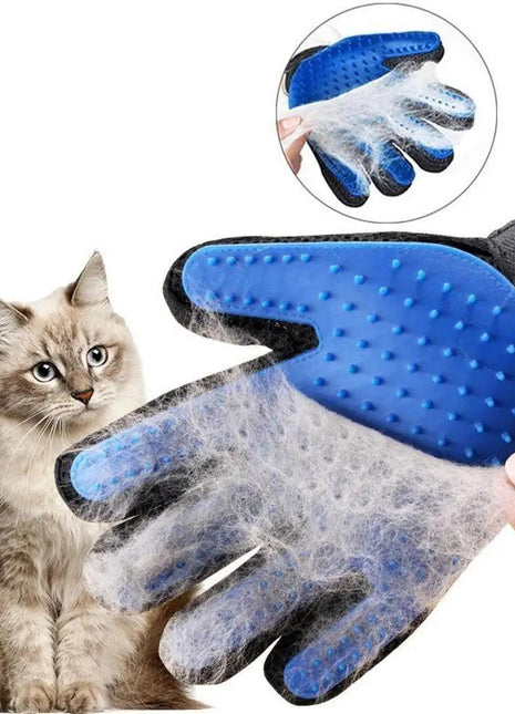 Shower & Grooming Glove -Gentle Brush for Pet Hair Removal