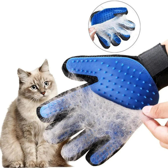 Shower & Grooming Glove -Gentle Brush for Pet Hair Removal