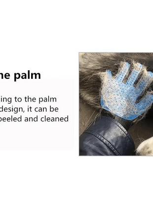 Shower & Grooming Glove -Gentle Brush for Pet Hair Removal
