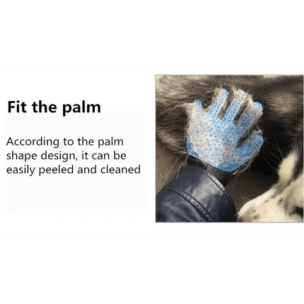 Shower & Grooming Glove -Gentle Brush for Pet Hair Removal