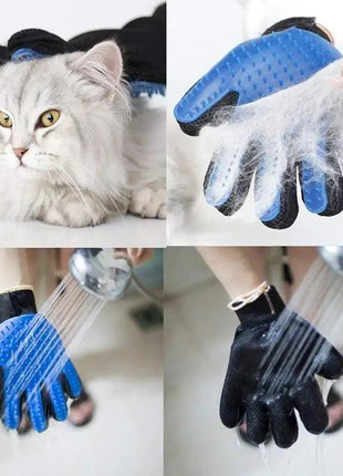 Shower & Grooming Glove -Gentle Brush for Pet Hair Removal