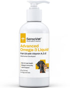 Advanced Omega-3 Liquid for Dogs & Cats - Fish Oil with Vitamins - 12oz