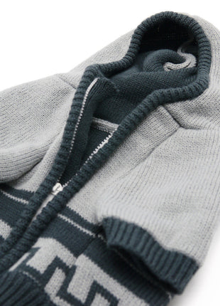 Pattern Sweater Coat