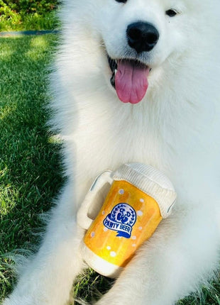 PAWTY BEER PLUSH DOG TOY