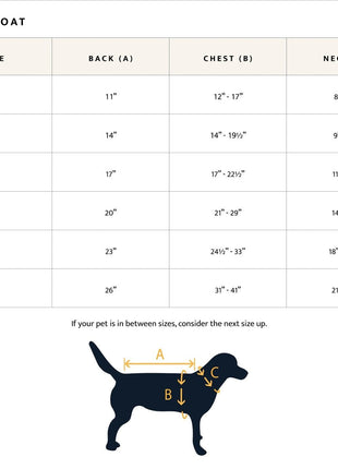 Pendleton Puffer Dog Coat