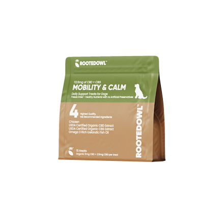 Mobility & Calm CBD + CBG Freeze-Dried Bites for Dogs - Chicken Protein - 15 Count - Pup List