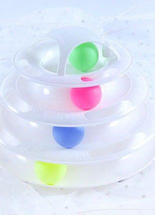 Interactive Cat Toy Amusement Plate Kitten Tower