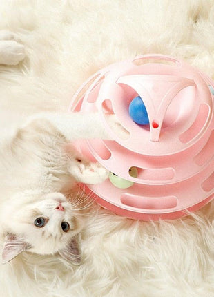 Interactive Cat Toy Amusement Plate Kitten Tower