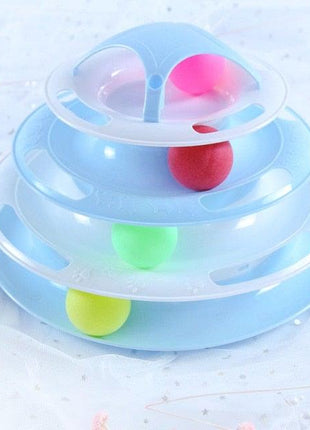 Interactive Cat Toy Amusement Plate Kitten Tower