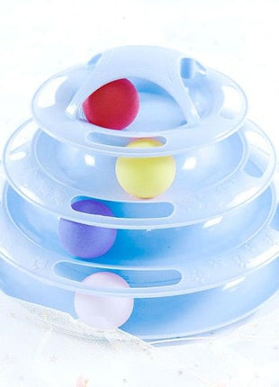 Interactive Cat Toy Amusement Plate Kitten Tower