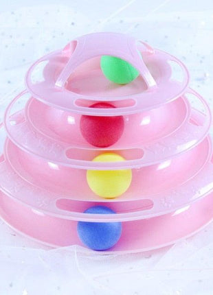 Interactive Cat Toy Amusement Plate Kitten Tower