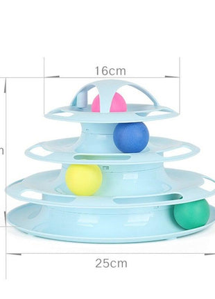 Interactive Cat Toy Amusement Plate Kitten Tower