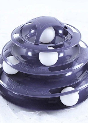 Interactive Cat Toy Amusement Plate Kitten Tower