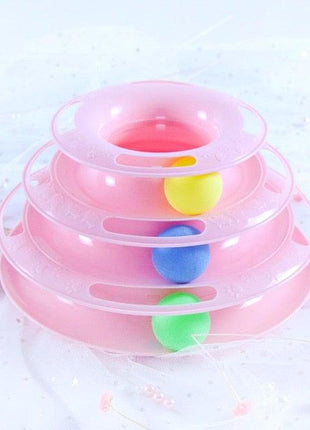 Interactive Cat Toy Amusement Plate Kitten Tower