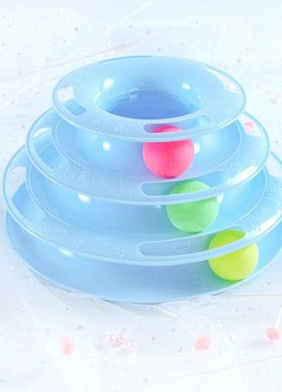 Interactive Cat Toy Amusement Plate Kitten Tower