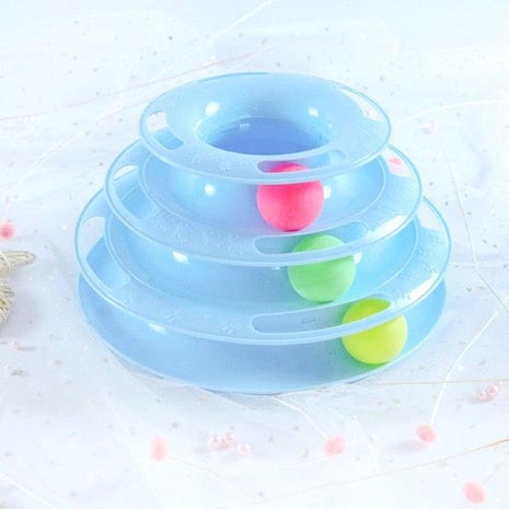 Interactive Cat Toy Amusement Plate Kitten Tower