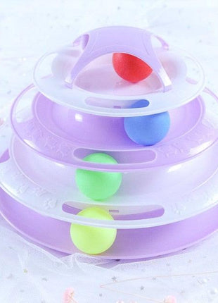 Interactive Cat Toy Amusement Plate Kitten Tower
